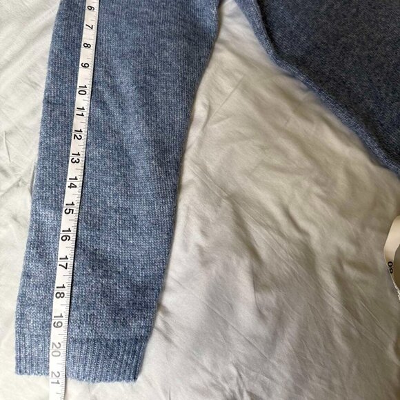 NWT All in Favor Sweater Dress gray-blue, high collar with zipper, size XS - Picture 10 of 16